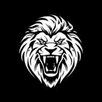 Lion, Minimalist and Simple Silhouette - Vector illustration