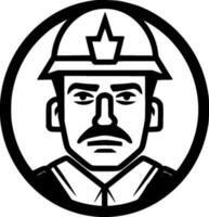 Army - Black and White Isolated Icon - Vector illustration