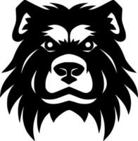 Dog - Black and White Isolated Icon - Vector illustration