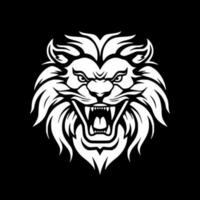 león - minimalista y plano logo - vector ilustración