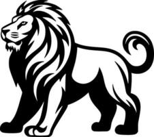 Lion - Minimalist and Flat Logo - Vector illustration