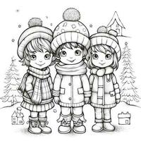 Christmas Coloring Pages photo