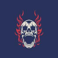 Skull head vector