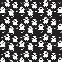 halloween pattern with black background vector