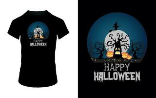 ''Happy Halloween'' Halloween T Shirt design vector