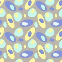 Stones pattern violet and yellow colors, seamless, pastel background. vector