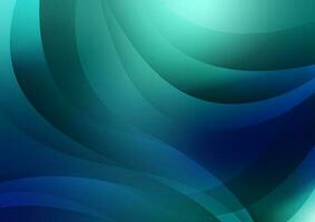 Green aura light line wave curve pattern modern gradient background vector