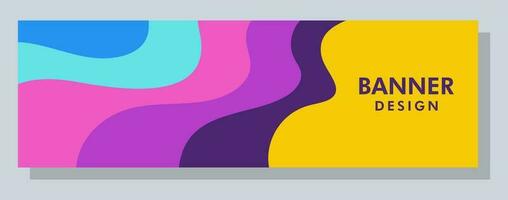 Abstract banner design. Vector shape background.