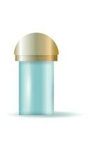 Bottles with spray, dispenser and dropper, cream jar, tube. Cosmetic package. vector