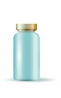 Bottles with spray, dispenser and dropper, cream jar, tube. Cosmetic package. vector