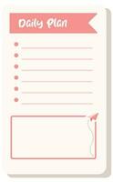 Set of planners and to do list with home interior decor illustrations. Template for agenda, schedule, planners, checklists, notebooks, cards and other stationery. vector