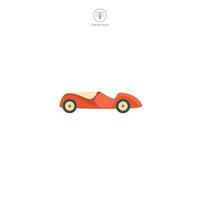Classic car icon symbol vector illustration isolated on white background