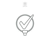 Check Mark icon symbol vector illustration isolated on white background