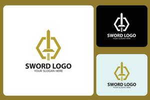 Sword Logo Design Template vector