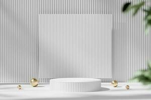 Abstract Minimal Modern Podium Platform For Product Display Showcase Presentation Advertising 3D Rendering photo