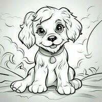 linda perro perrito colorante paginas foto