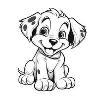 Cute Dog Puppy Coloring Pages photo