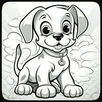 Cute Dog Puppy Coloring Pages photo