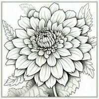 Cute Flowers Coloring Pages photo