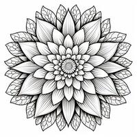 Cute Flowers Coloring Pages photo