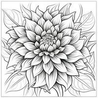 Cute Flowers Coloring Pages photo