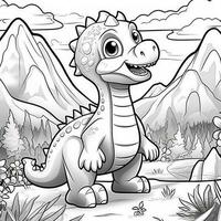 Dinosaur Coloring Pages photo