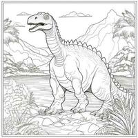 Dinosaur Coloring Pages photo