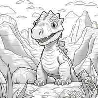 Dinosaur Coloring Pages photo