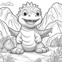 Dinosaur Coloring Pages photo