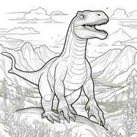 Dinosaur Coloring Pages photo