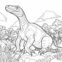 Dinosaur Coloring Pages photo