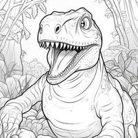 Dinosaur Coloring Pages photo