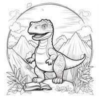 Dinosaur Coloring Pages photo