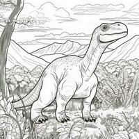 dinosaurio colorante paginas foto