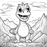 Dinosaur Coloring Pages photo