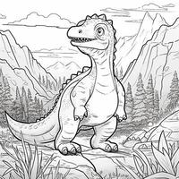 Dinosaur Coloring Pages photo