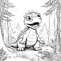 Dinosaur Coloring Pages photo