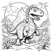 Dinosaur Coloring Pages photo