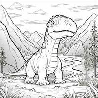 Dinosaur Coloring Pages photo