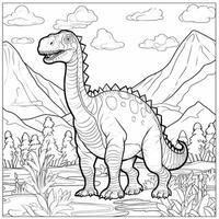 Dinosaur Coloring Pages photo