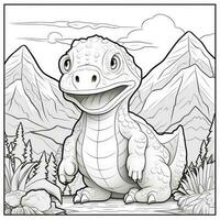 Dinosaur Coloring Pages photo