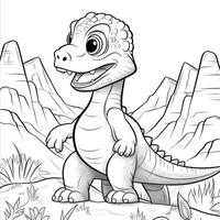 Dinosaur Coloring Pages photo