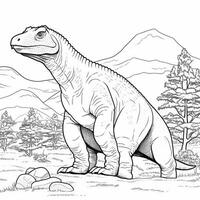 Dinosaur Coloring Pages photo