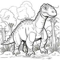 Dinosaur Coloring Pages photo