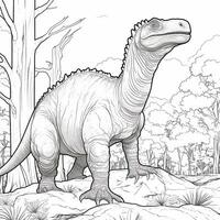 Dinosaur Coloring Pages photo