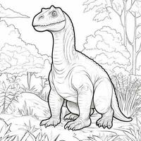 Dinosaur Coloring Pages photo