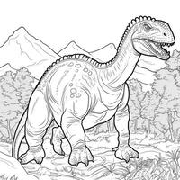 Dinosaur Coloring Pages photo