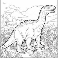 Dinosaur Coloring Pages photo