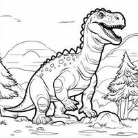 Dinosaur Coloring Pages photo