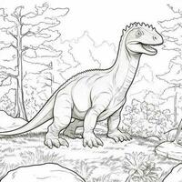 Dinosaur Coloring Pages photo